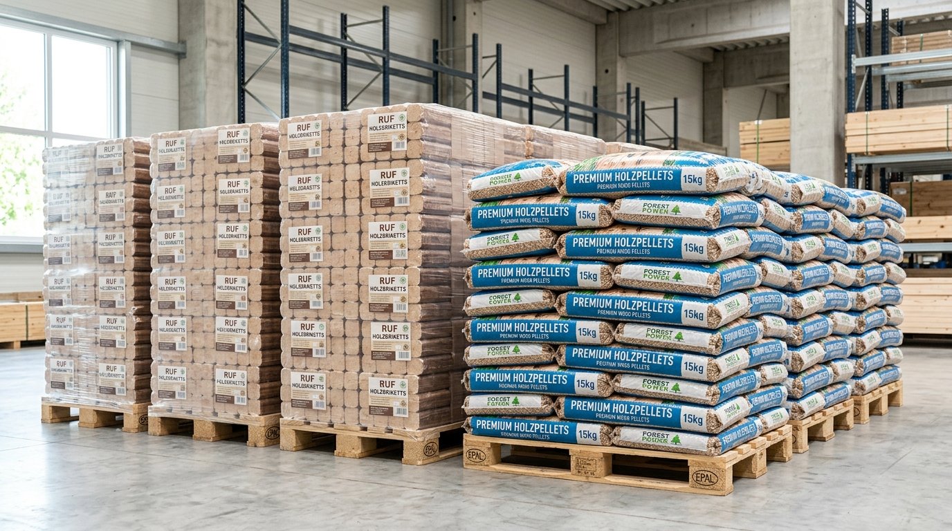 Where to Buy RUF Briquettes in Europe: Factory Direct & Pallet Delivery